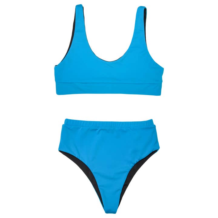 Haut de bikini à encolure dégagée - Réversible pour la vente par J.WHITE Collection