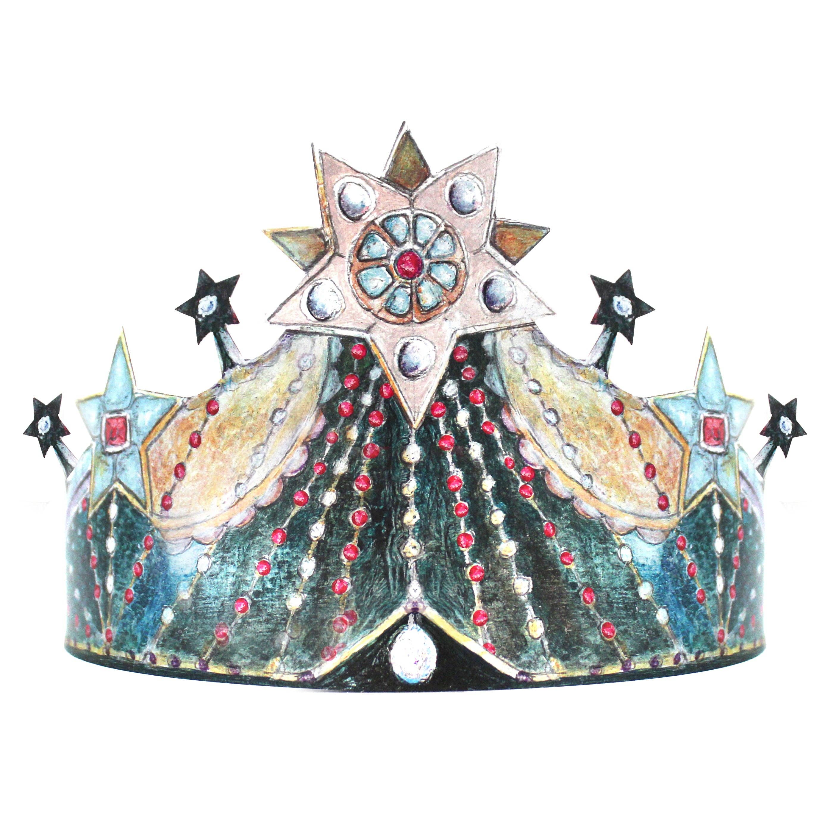 The Shop Floor Project - Wholesale Party Hat/Crown - FRESCO POP OUT CROWNS (SET OF 4)3