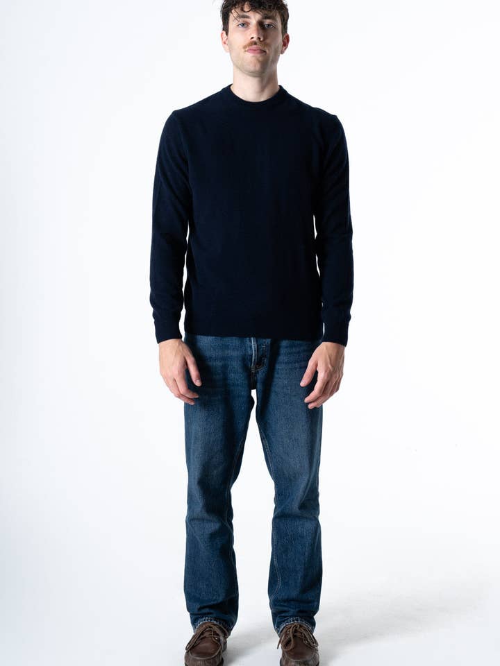 Ellemani - Vendita all'ingrosso Felpa - Uomo - Maglione Girocollo da uomo in Cashmere riciclato
