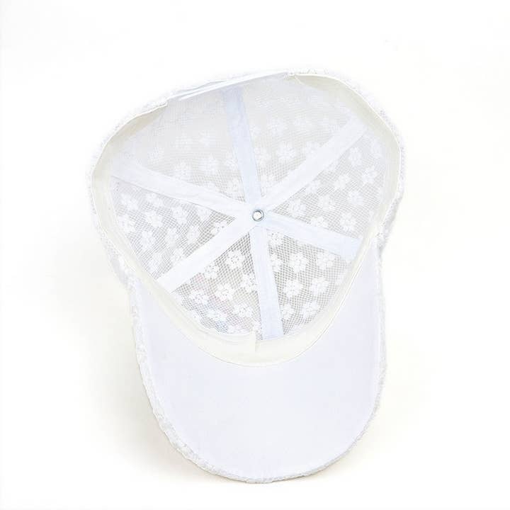 ACCITY - Wholesale Baseball Cap - Women's - Summer Lace Floral Mesh Baseball Cap CWAH1533