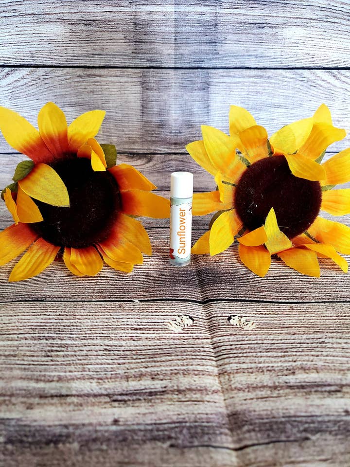 Sunflower Lip Balm | Floral Lip Balm | Sunflower | Sunflower Products | Sunflower Gifts | Sunflower Party Favors | Sunflower Bridal Gifts for wholesale by Butterfly Bliss