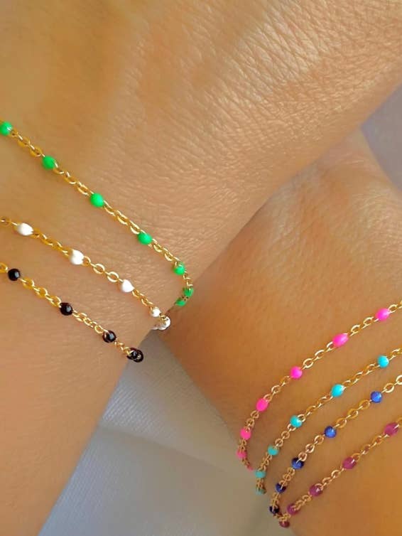 Snoep Emaille Armband Staal voor wholesale door HoopLa