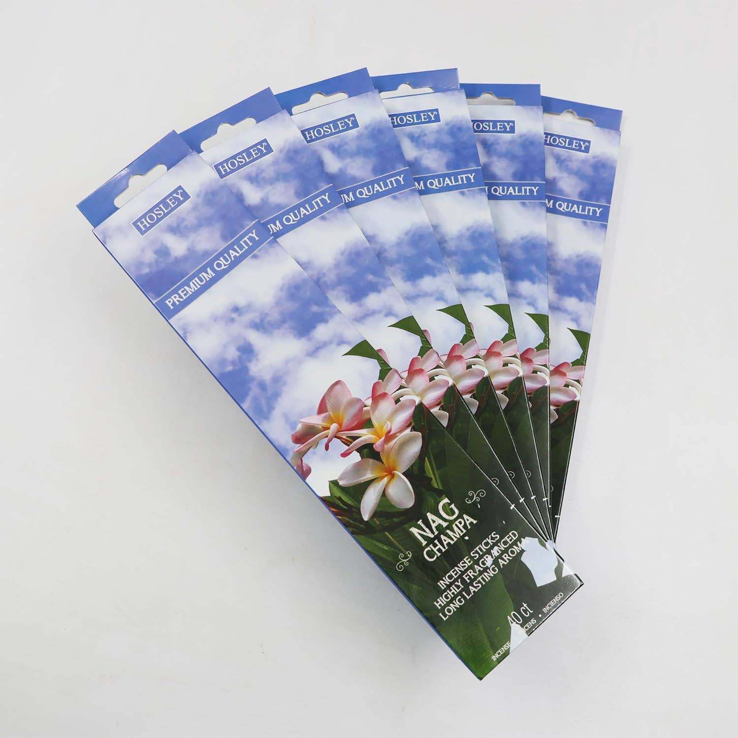 Hosley - Vente Encens - Lot de 6 bâtonnets d'encens Hosley® Nag Champ0