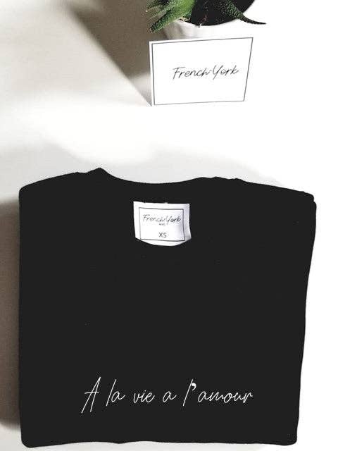 French-York - Wholesale Grafisch sweatshirt - Dames - Trui A la vie à l'amour wom (heren)8