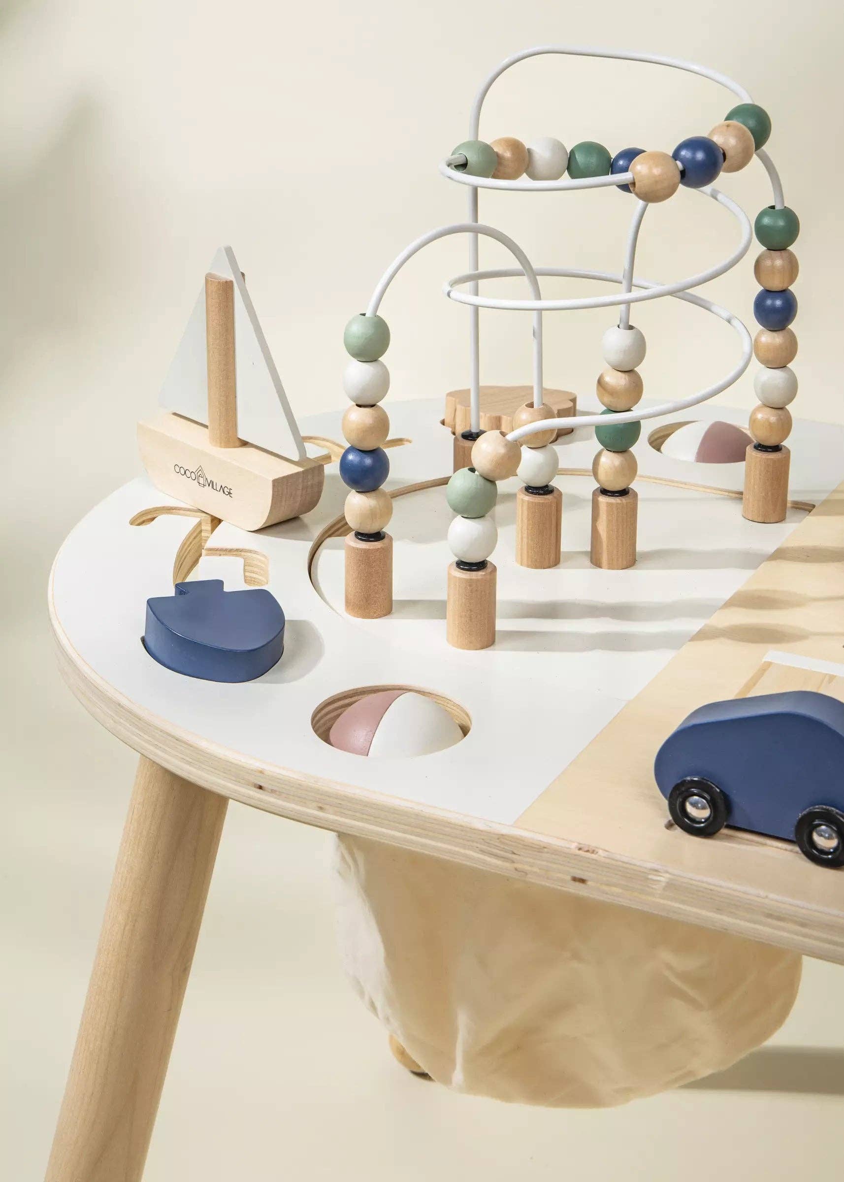 Coco Village - Vente Jouet en bois – enfant - Table d'activité en bois25