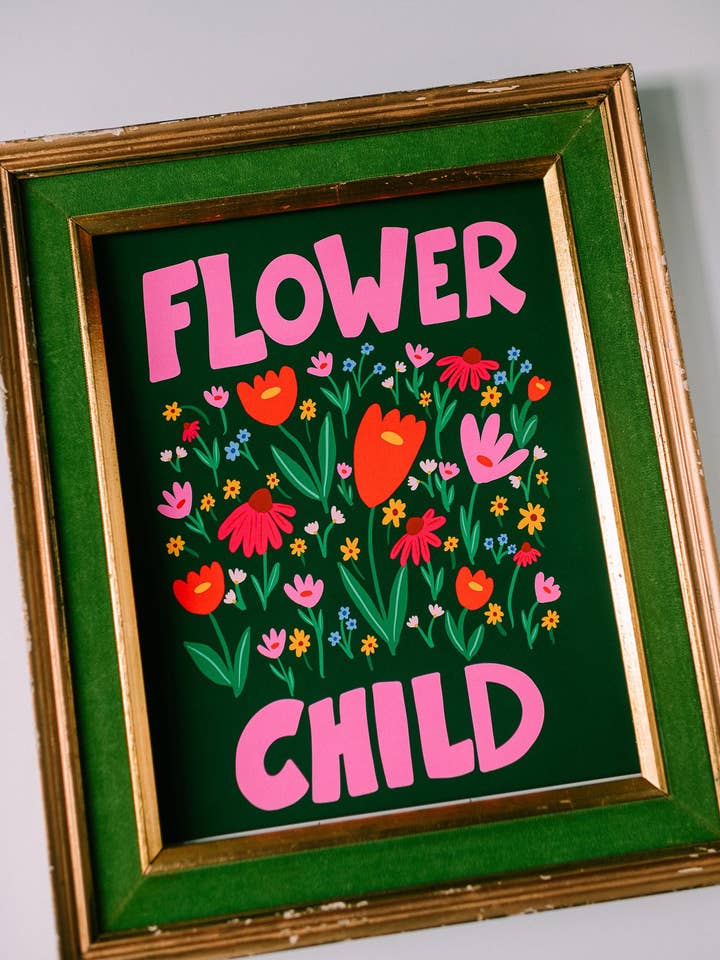 Flower Child 8x10" Art Print for wholesale by Bouquet of Joy