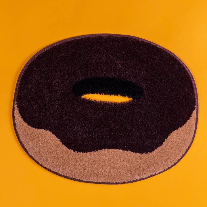 Food and Rug Administration by Tuft the World - Wholesale Area Rug - Donut rug, artistan tufted food, frosting, sprinkle, emoji