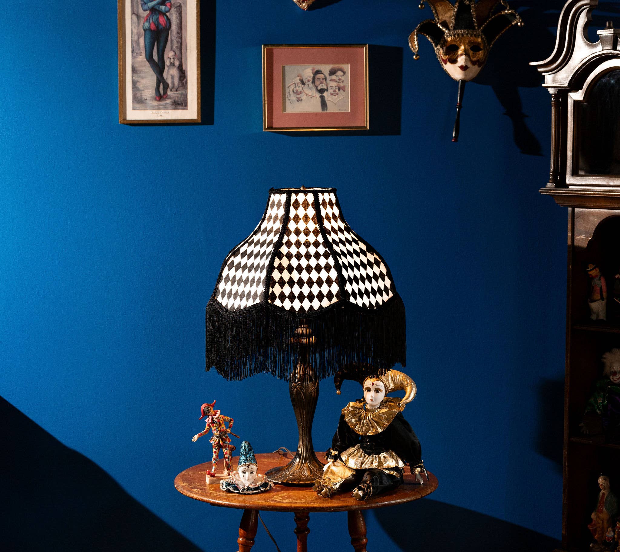 Not Your Grandma's Lampshades - Wholesale Lamp Shade - Black & White Diamonds Lampshade ~ Victorian Style1