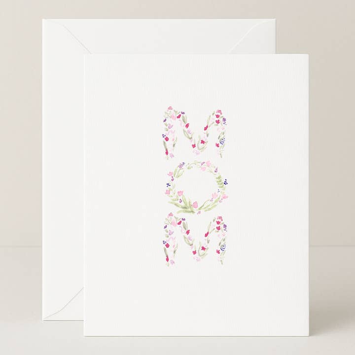 Floral Mom Card for wholesale by Dear Friend Paper