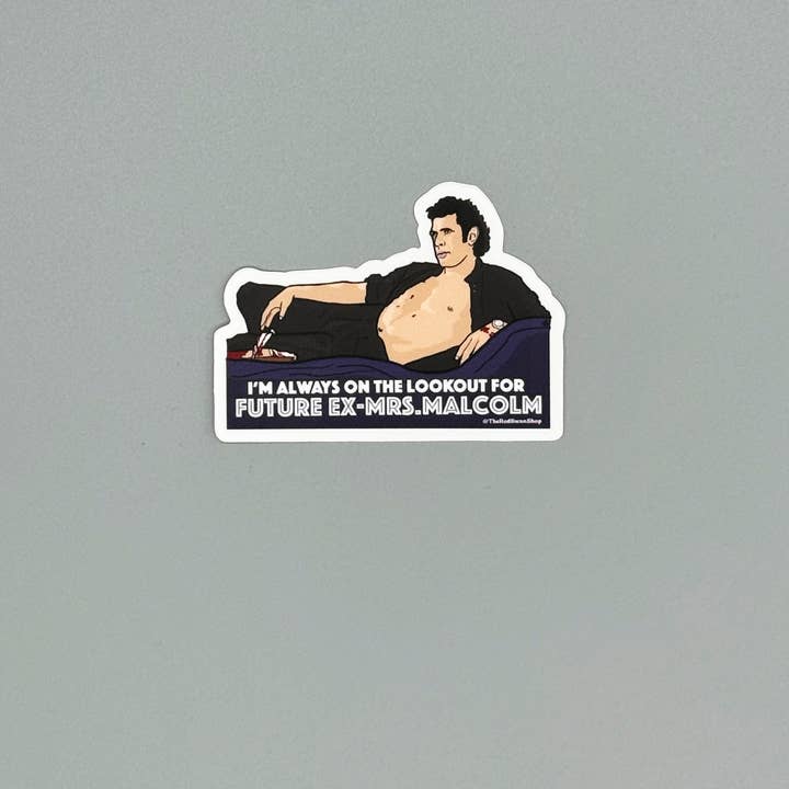The Red Swan Shop - Wholesale Sticker - Vinyl Decal - Jurassic Park - Ian Malcolm