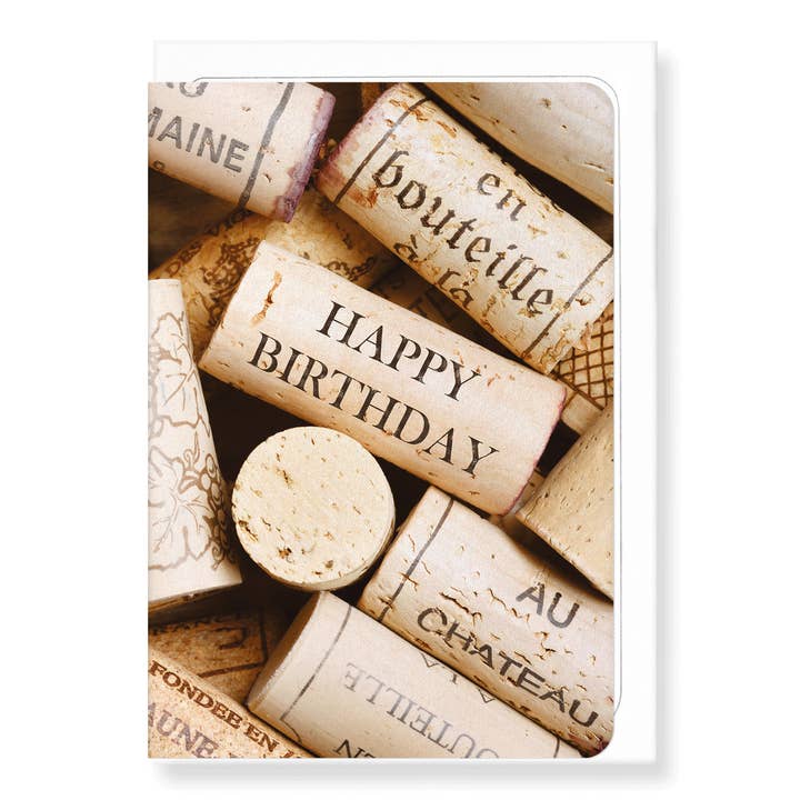 BIRTHDAY WINE CORK: Greeting Card for wholesale by Ezen Trade