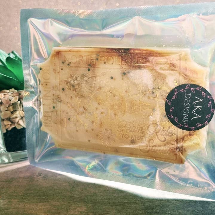 Aka Designs - Wholesale Wax melt - Polar express ticket shaped wax melt4