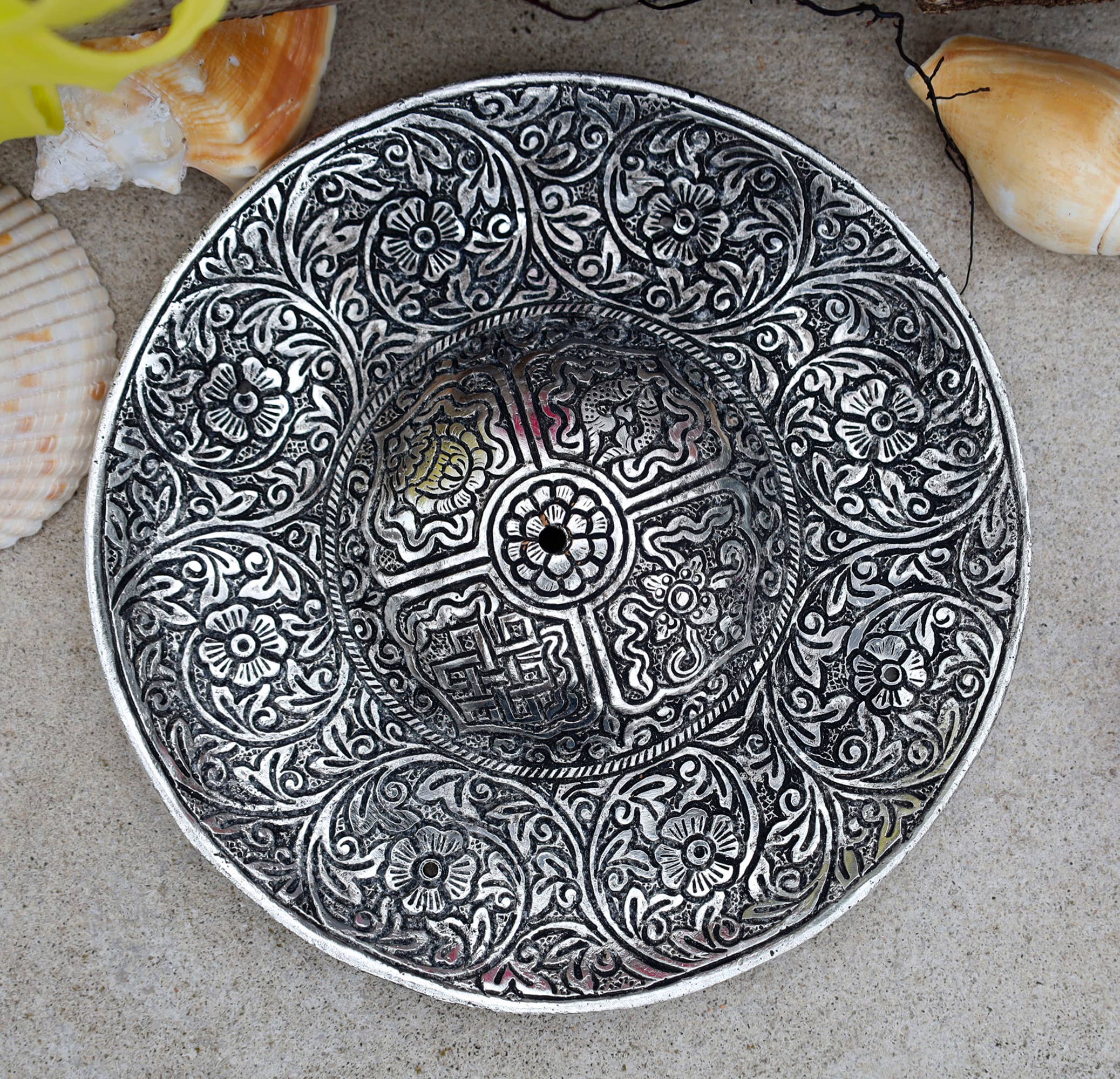 Lungta Imports - Wholesale Incense holder - Incense Burner Holder Made from Recycled Aluminum 3 in 18