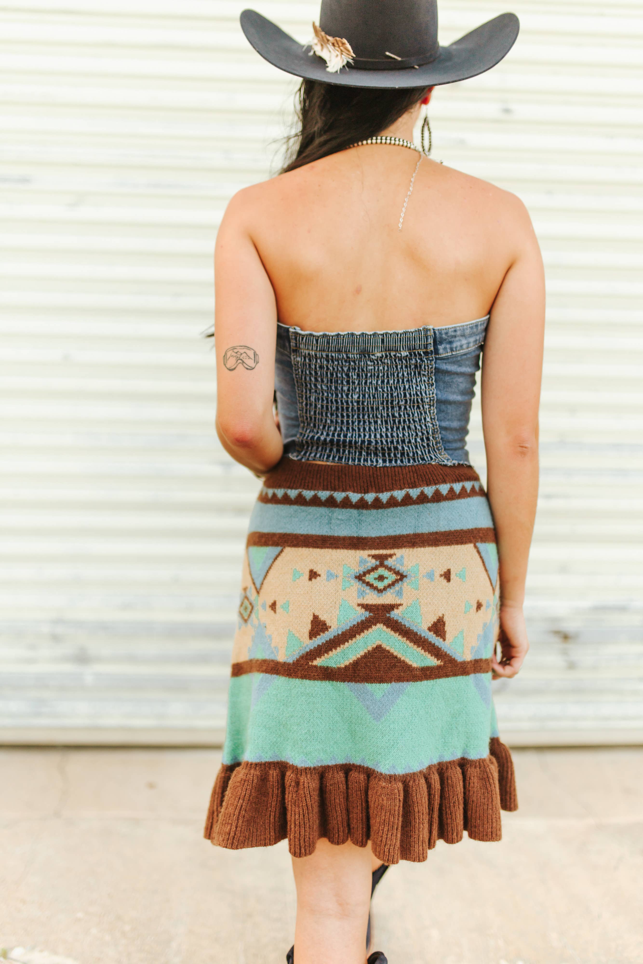 LUCKY & BLESSED - Wholesale Corset - Women's - Dark Stone Wash Button Down Stretch Denim Corset Top1