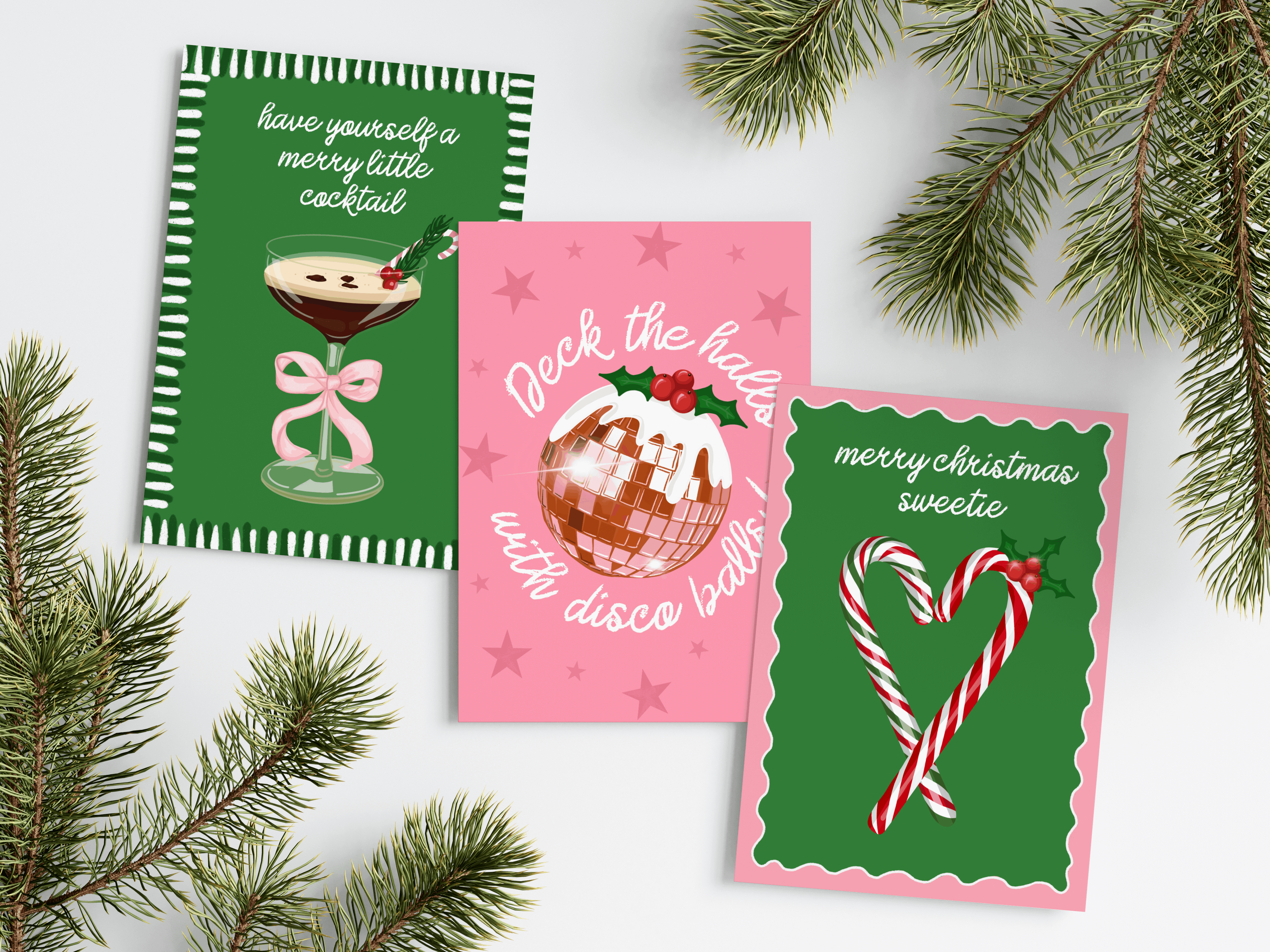 by Rosybum - Wholesale Christmas Card - Merry Christmas Sweetie - Candy Cane Christmas Card3