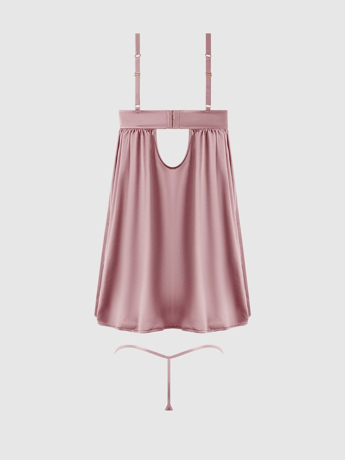 House of Desire – wholesale Underkläder - Dam – BRIGETA SATIN & MESH KORSETTBABYDOLL & G-STRING SET19