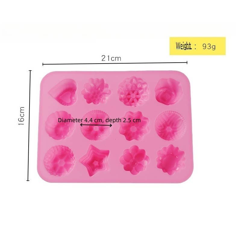 HanNicara – wholesale Chocolate/candy mould – Heart-Shaped Silicone Cake and Ice Mold M25W3441