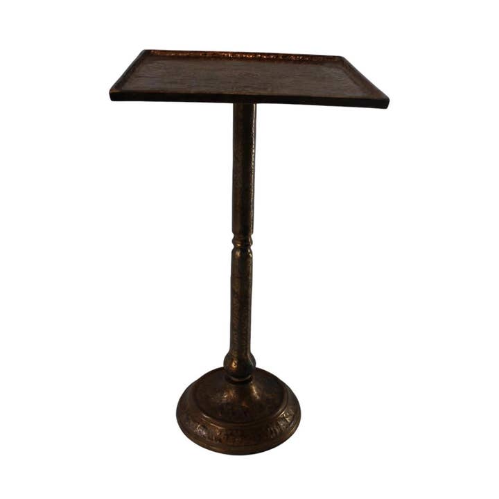 Table Murale Carrée/Table d'Appoint - Aluminium - Or Antique pour la vente par ADC Eindhoven