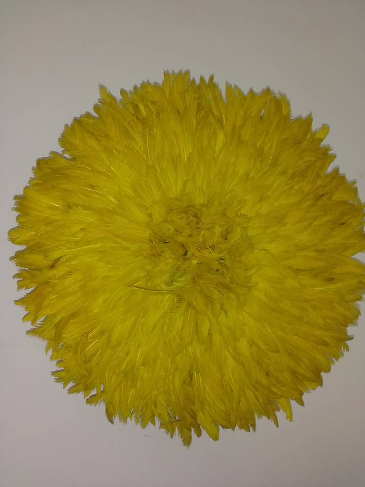 Yellow Juju Hat for wholesale by HOME DECOR FR