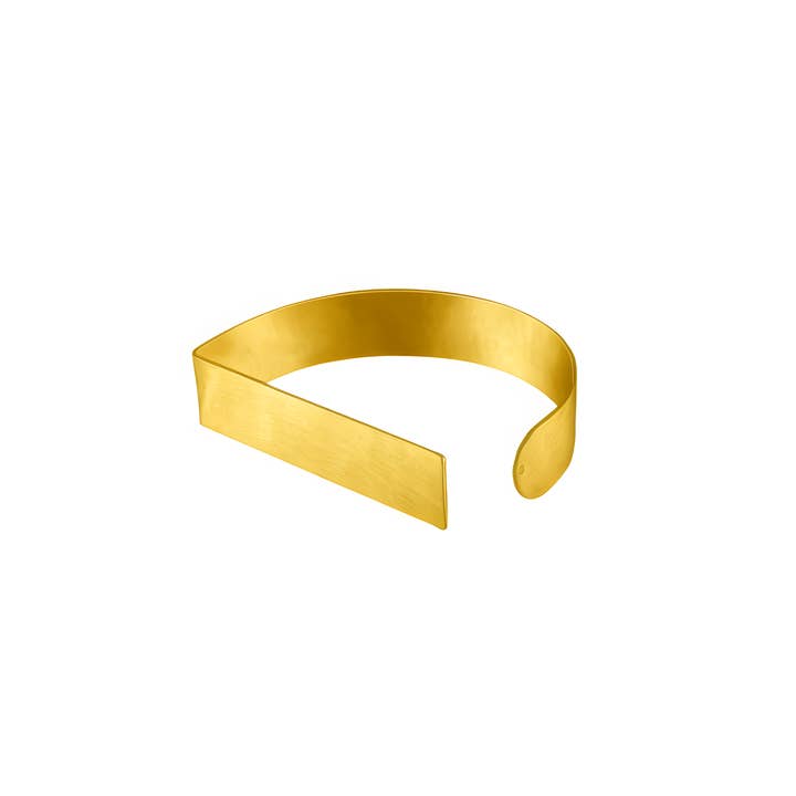Tula IN:STORE Square Cuff Bangle Gold Plating for wholesale by Dansk Copenhagen