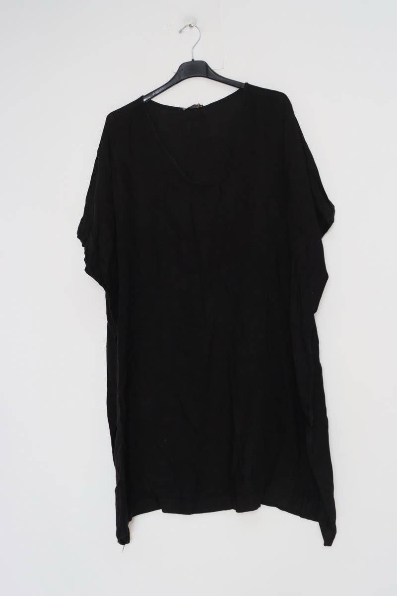 Lea & Luc - Grandes Tailles - Vendita all'ingrosso Vestito - Donna - Vestito in lino taglie comode con scollo a V9