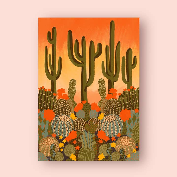 Kaktus konsttryck för wholesale av The Neighbourhood Threat Limited