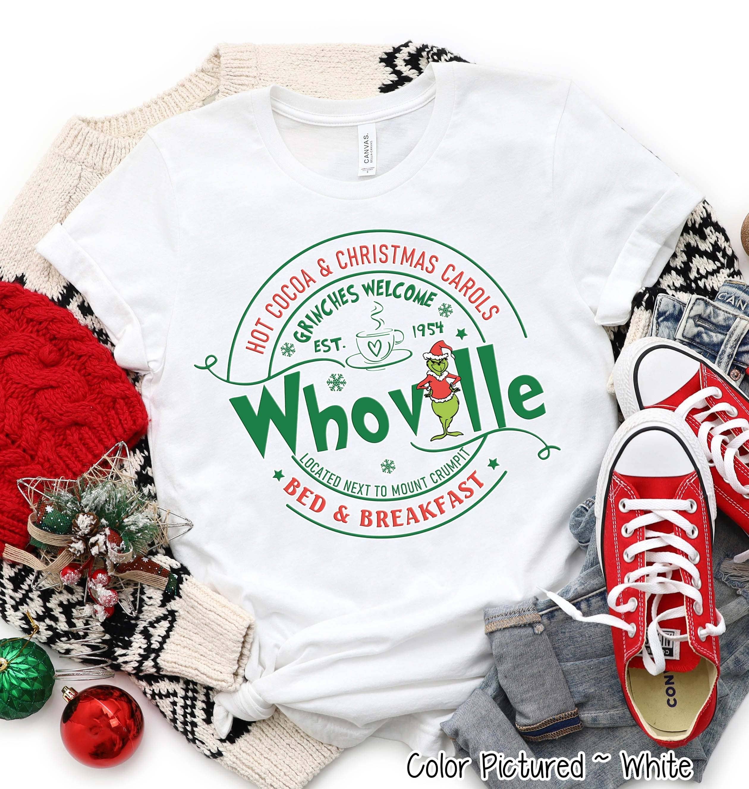TheKingShirt - Wholesale Graphic Sweatshirt - Women's - Whoville Christmas Sweatshirt, Grinch Christmas Sweater2