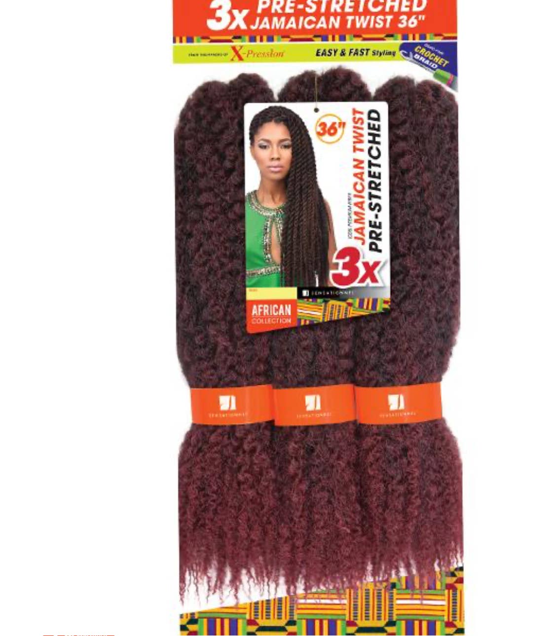 GIFTHAIRS BEAUTY STORE - Wholesale Hair Extensions - JAMAICAN TWIST PRE-STRETCHED 36''