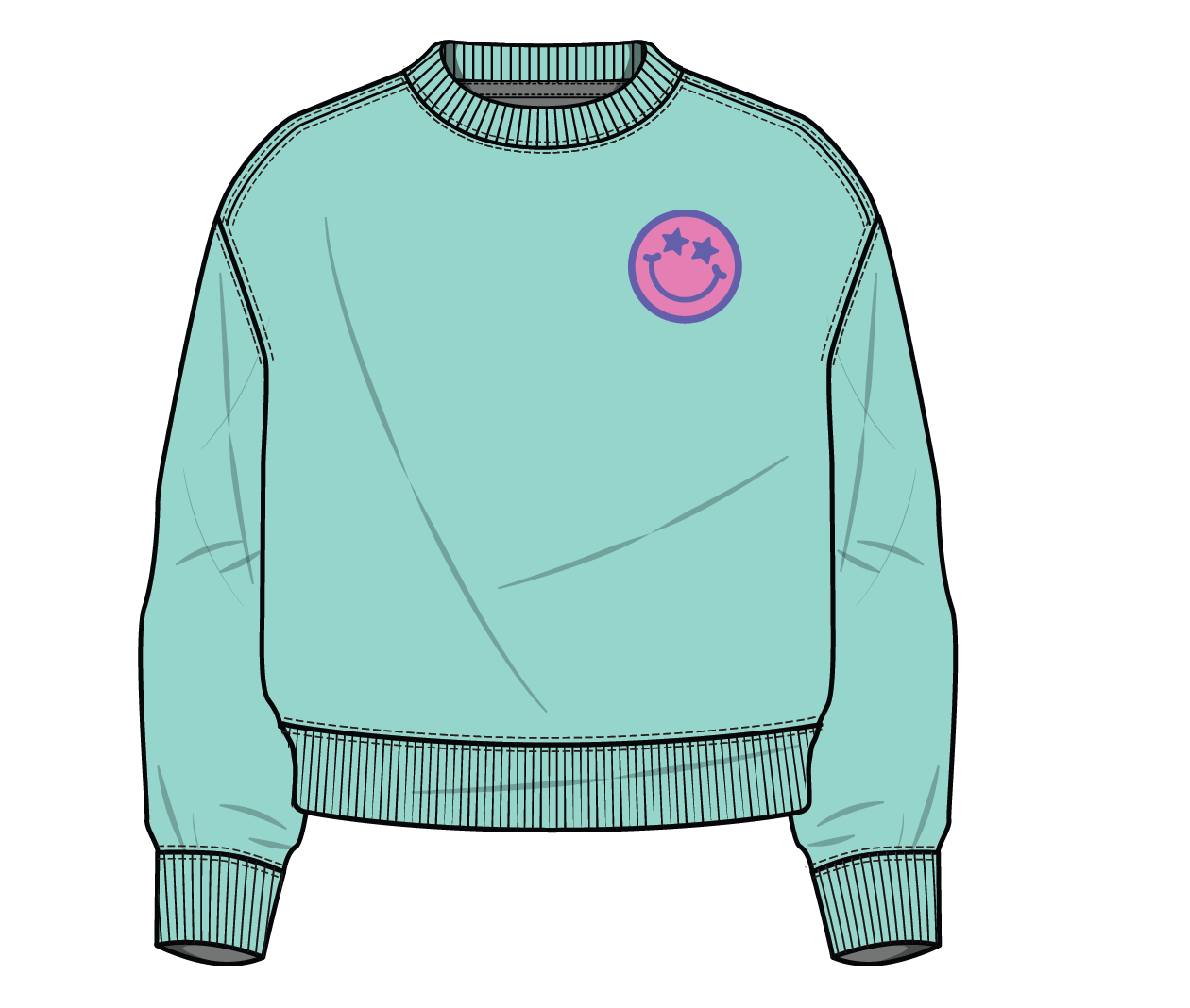 XOXO by magpies - Venta al por mayor Sudadera - Niños - Sudadera Sonriente "XOXO by Magpies Anything is Possible" | Aqua9