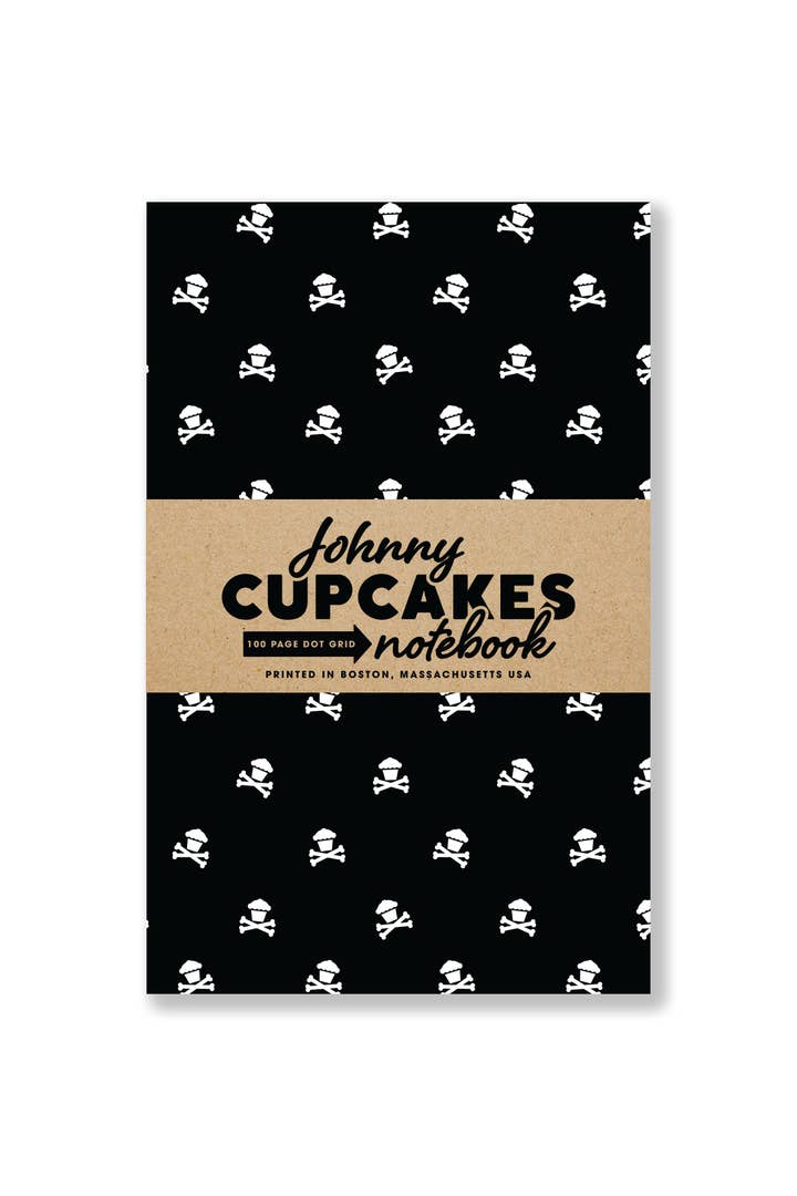 Johnny Cupcakes - Wholesale Notebook - Mini Crossbones Notebook - 100 Page Dot Grid0