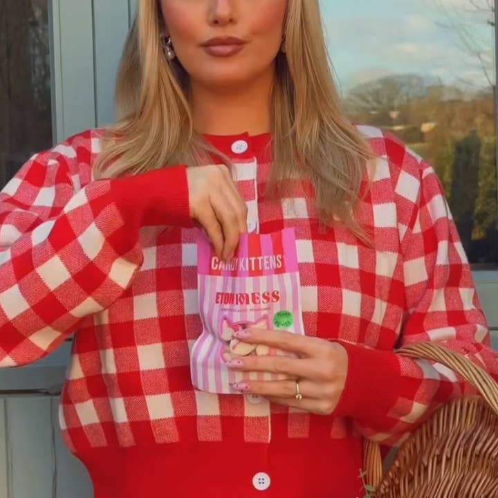 Belgium's Chocolate Source - Wholesale Gummy - Candy Kittens ETON MESS (strawberry-cream)VEGAN,10/cs 4.9 oz2