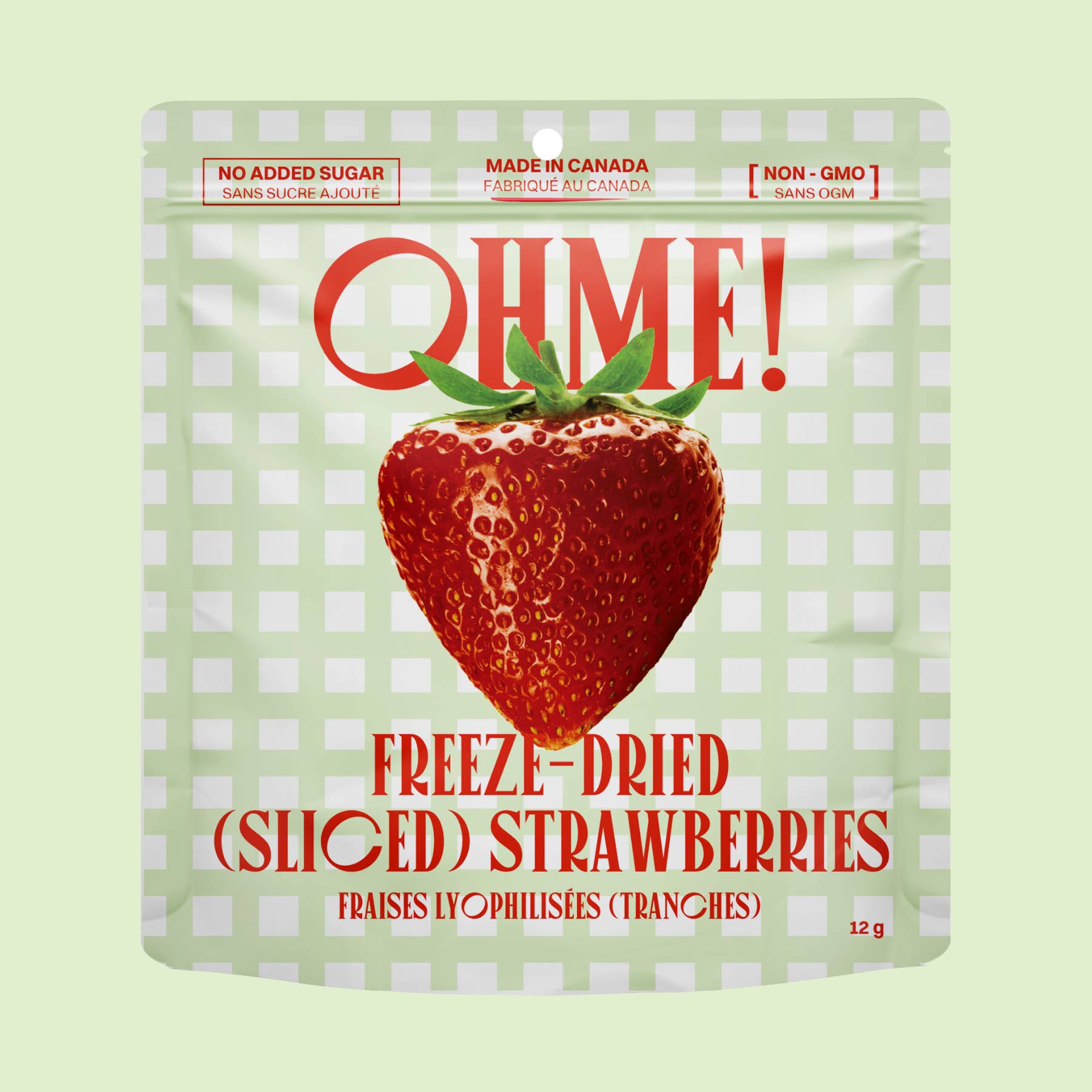 OHME! Foods - Wholesale Dried/Dehydrated Fruit - Freeze-Dried Strawberries (Snack Size)