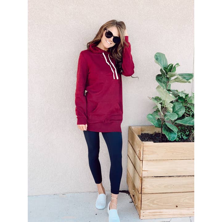 Hoodie sweatshirt dress for wholesale by RR Tees Wholesale