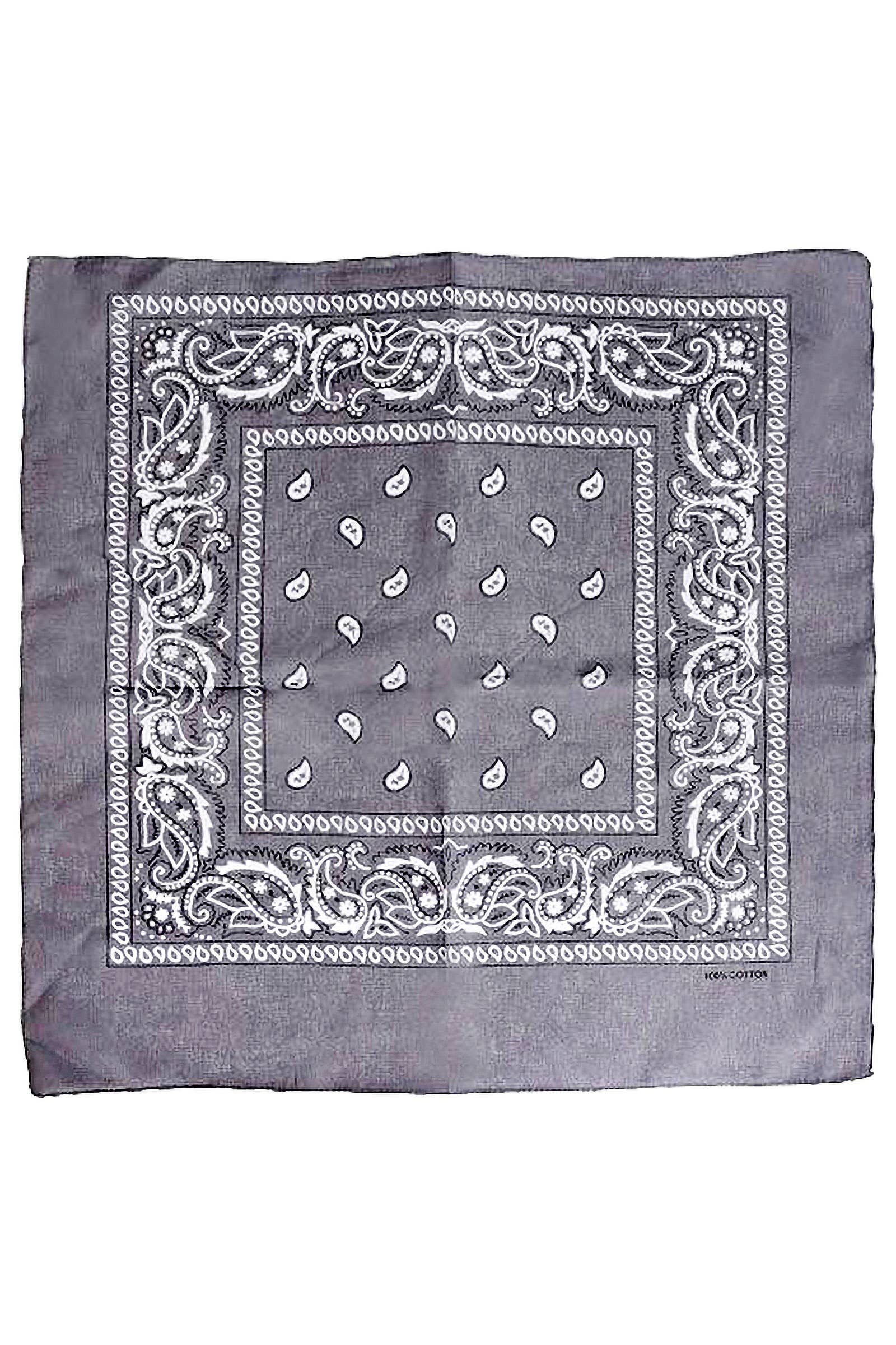 Cap Zone – Engroshandel Bandana - Dame – Klassisk firkantet bandana i bomuld med paisleyprint8