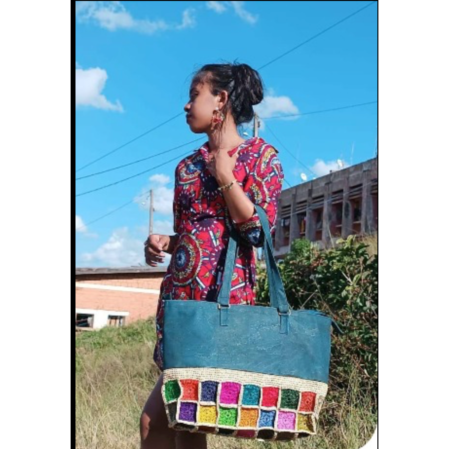 Kashae Wings of Hope - Wholesale Tote Bag - Women's - Cork and crochet tote bag large0