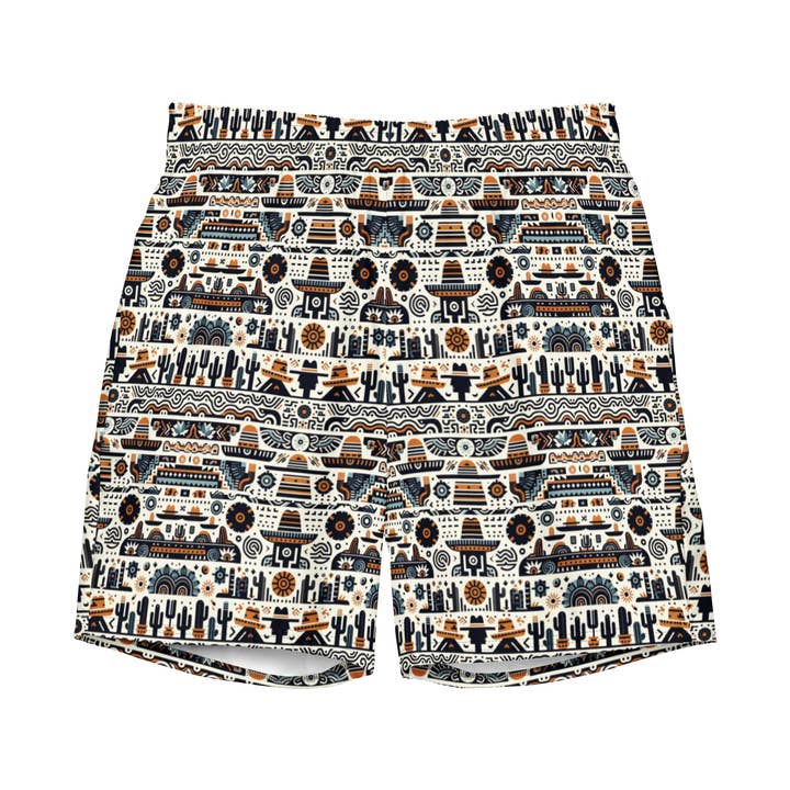 Desert Dusk: Earthy Tones Southwest zwembroek voor wholesale door Texas Eclipse Outfitters