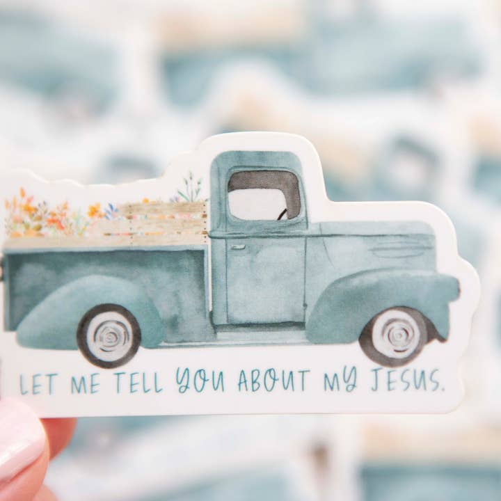 Chosen & Cherished - Wholesale Sticker - Let Me Tell you bout my Jesus Christian Vinyl Sticker
