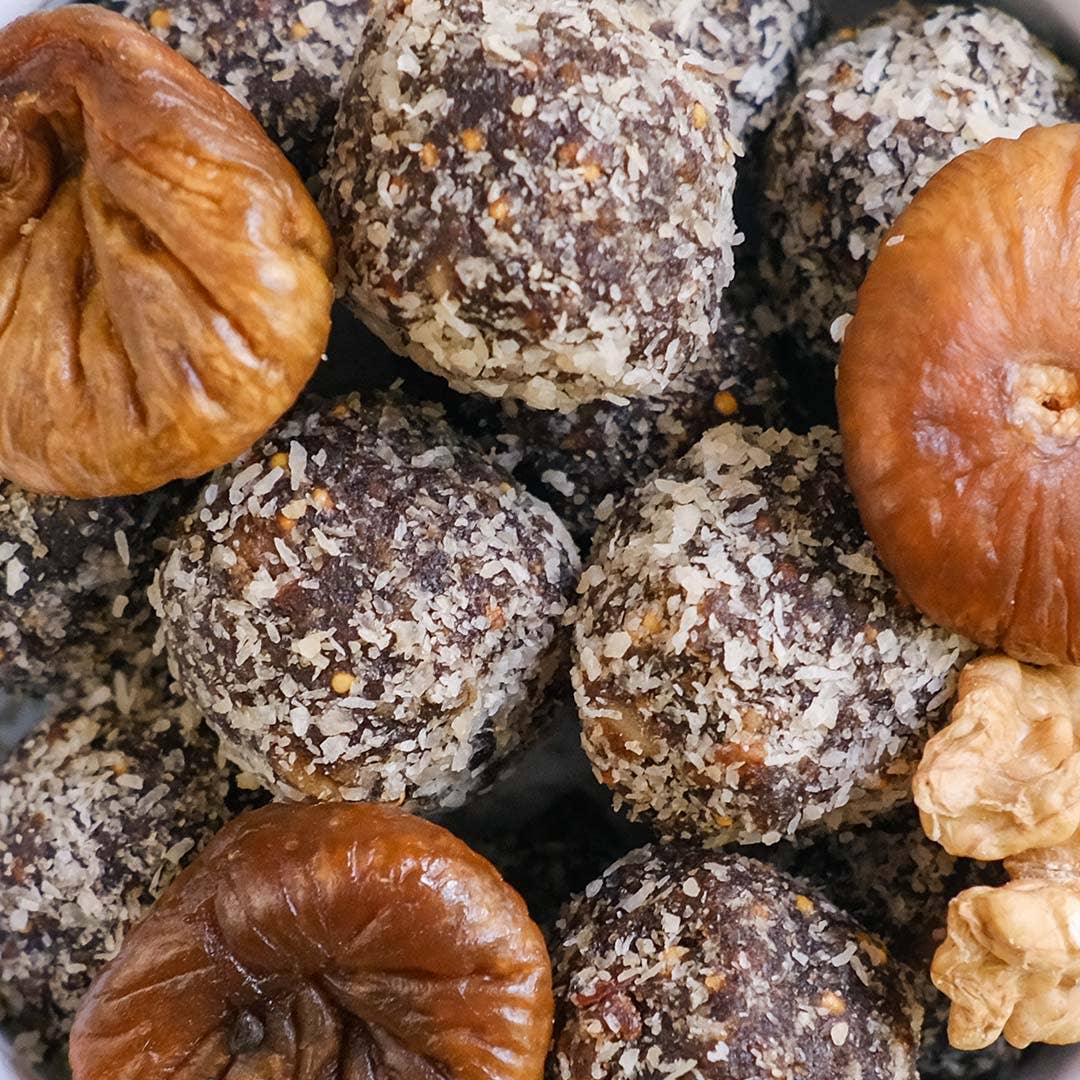 Sunny Fruit - Vente Fruits secs/déshydratés - Boules de figues et noix biologiques avec probiotiques et prébiotique ajoutés3