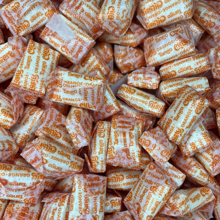 Tango Orange Chewbies, 10 pezzi, dolci liofilizzati per la vendita all'ingrosso da parte di Freeze Dried Sweets