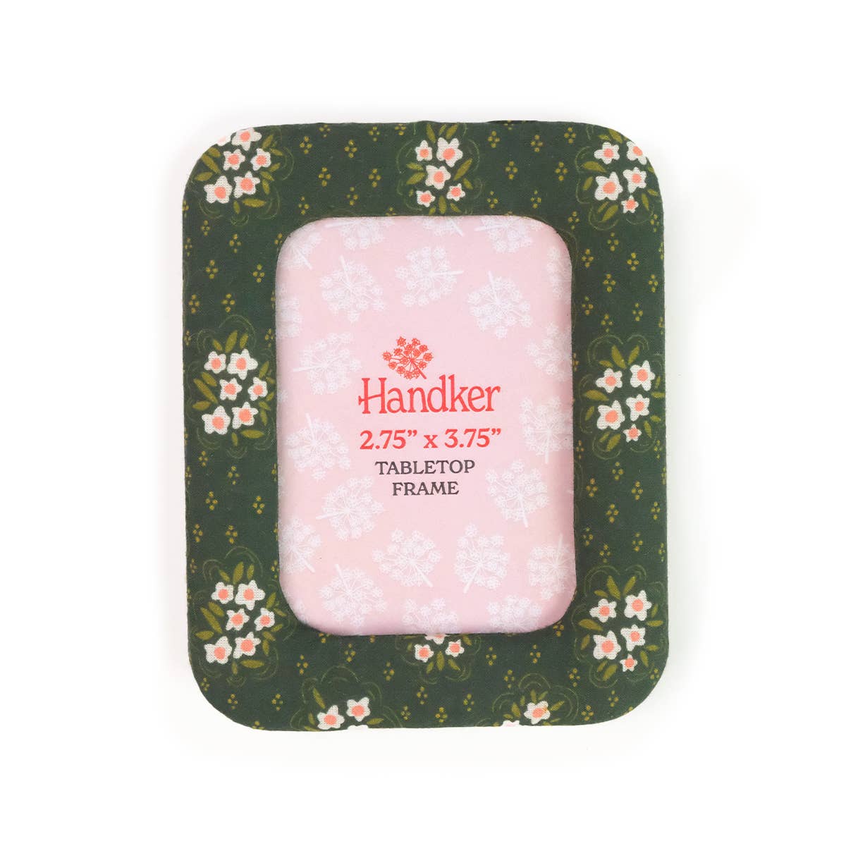 Handker Bandanas - Wholesale Picture Frame - Green Pearl Fabric Desktop Frame 2.75"x3.75"