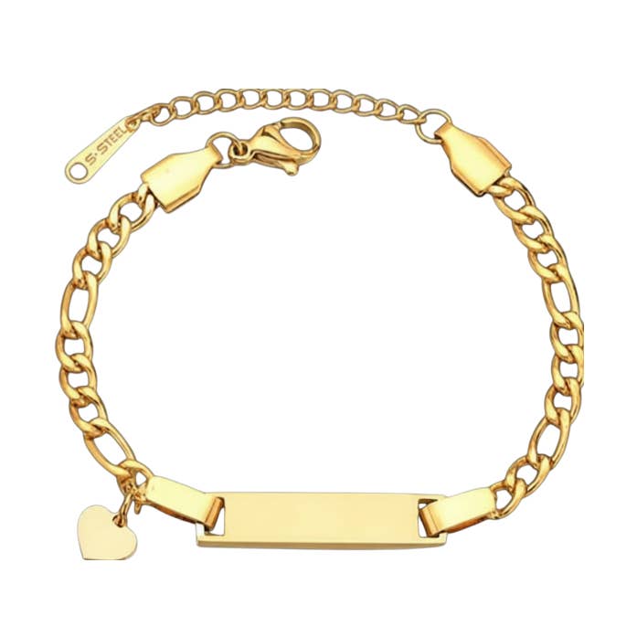 Kids Custom Heart Bracelet for wholesale by Exclusive Engravings LLC