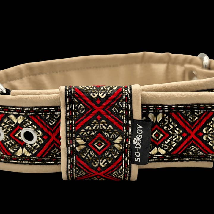 ÄHNLICHES HUNDEHALSBAND | LEONROT | BEIGE für den Großhandel von So-Doggy