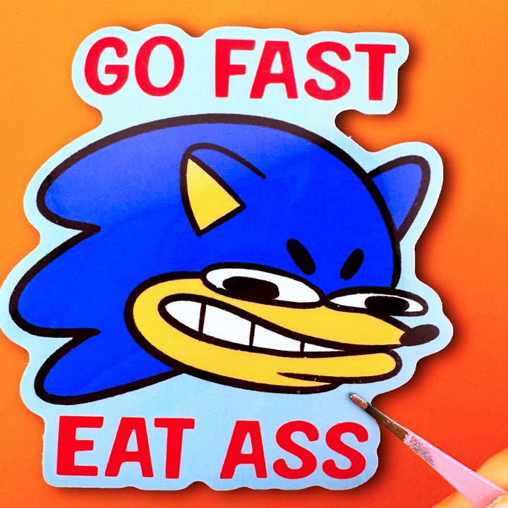 Pegatina "Ve Rápido Come Culo" para venta al por mayor de Mintimeli