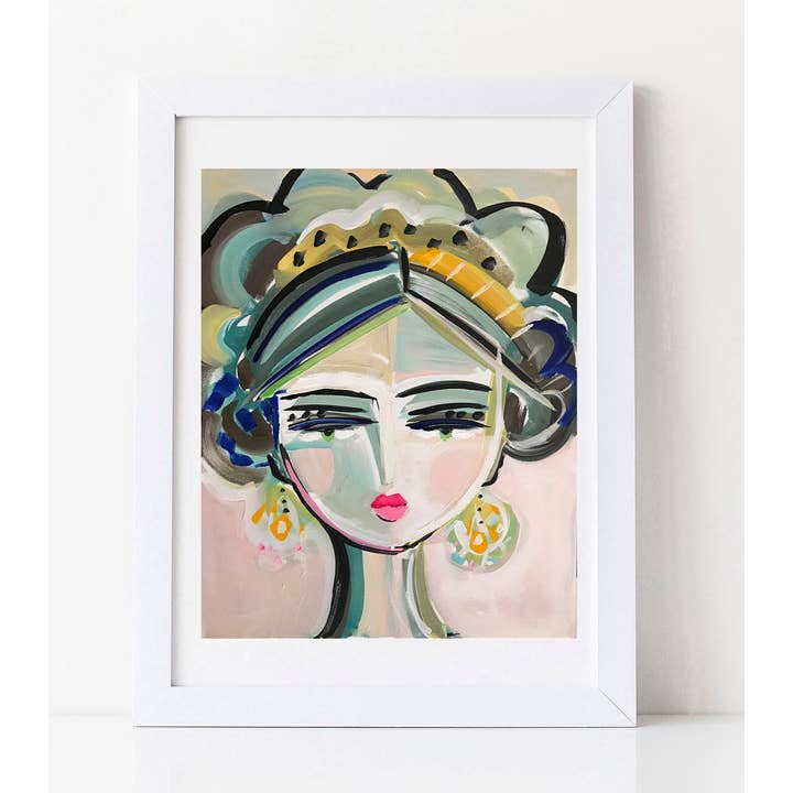 Maren Devine Art - Wholesale Art Print - Portrait Print on Paper, Warrior Girl "Lola"