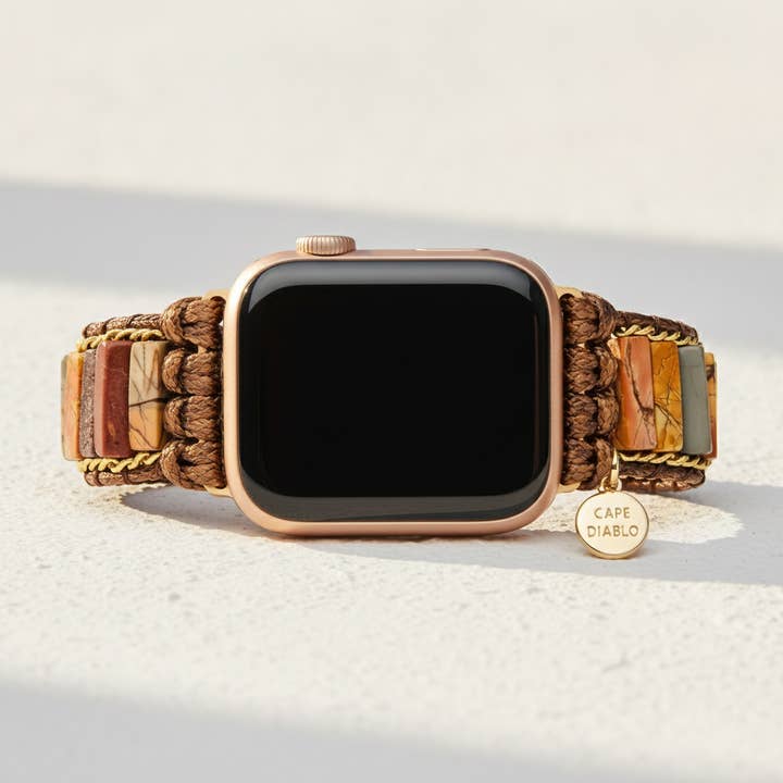 Cape Diablo - Wholesale Watch Band/Strap - Women's - Delicate Picasso Jasper Apple Watch Strap