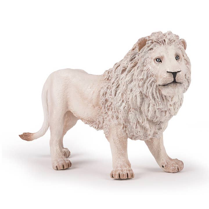 PAPO Large Figurines Large White Lion Toy Figure (50185) for wholesale by Meroncourt Europe Ltd