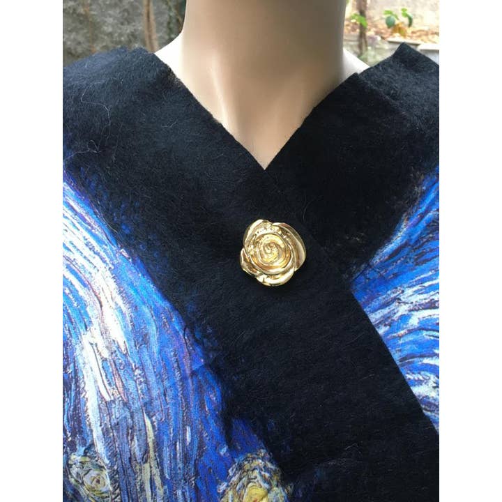 Rose GP Brooch for wholesale by Volare