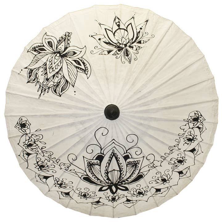 World Buyers – wholesale Umbrella – Unisex – Lotus Garden Paper Parasol - WUBL332