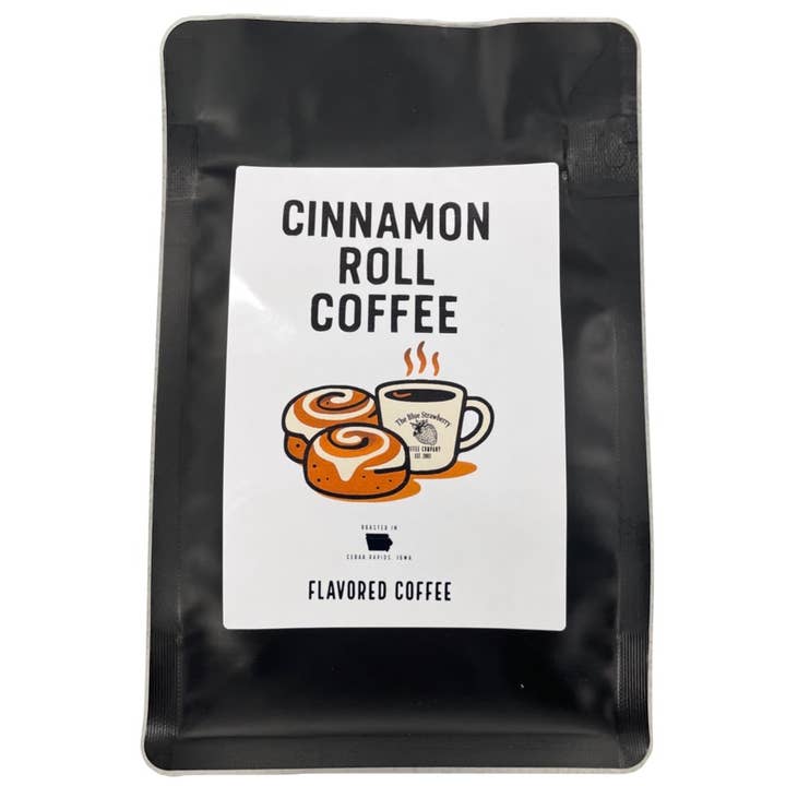 The Blue Strawberry Coffee Co - Wholesale Ground Coffee - Cinnamon Roll (Flavored Coffee)1