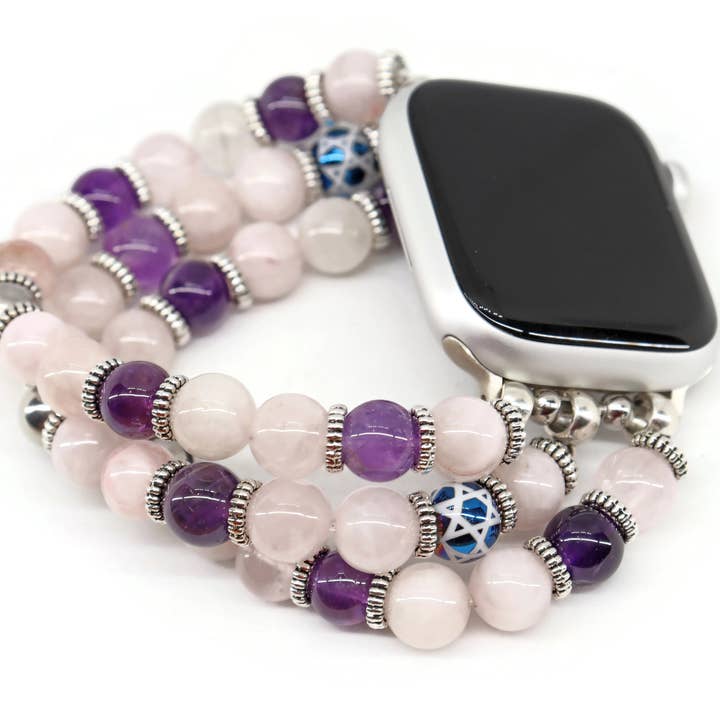MTAWRABL Jewish Star of David Gemstone Band for Apple Watch for wholesale by Sea Ranch Jewelry